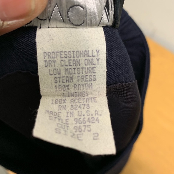 David N Petites navy skirt size 2 - Picture 3 of 3